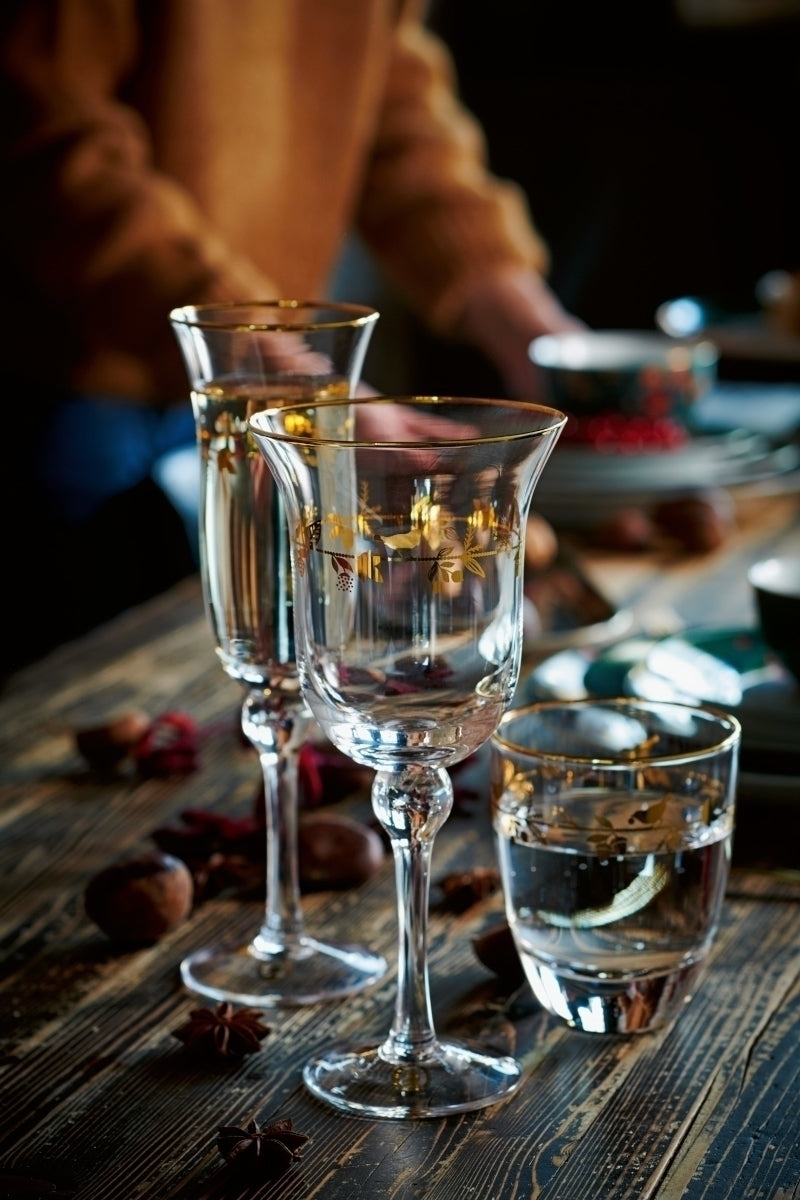 PIP STUDIO Winter Wonderland Gold Champagnerglas 0,22 l