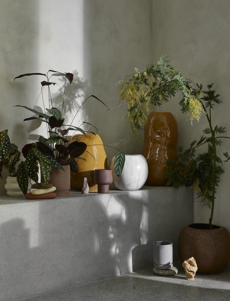Broste Copenhagen Organic Vase Drizzle 43 cm