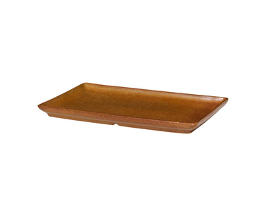 Broste Copenhagen Eli Caramel Brown Teller eckig 20 cm