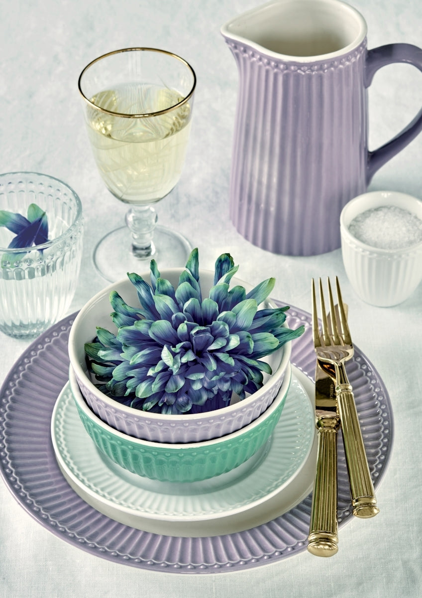 Greengate Alice Speiseteller lavender 26,5 cm Set6 Lifestyle1