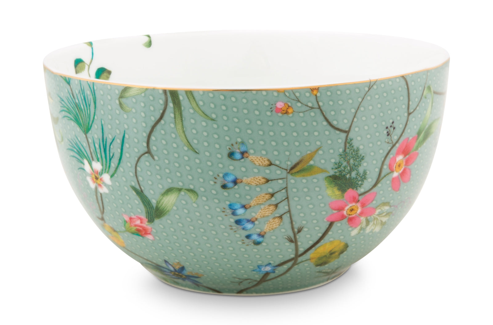 PIP STUDIO Jolie Flowers Blue Bowl 12 cm
