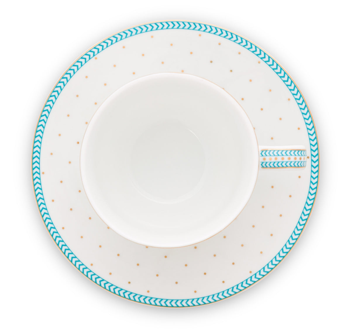 PIP STUDIO Jolie Dots Gold Espressotasse & Untertasse 0,12 l