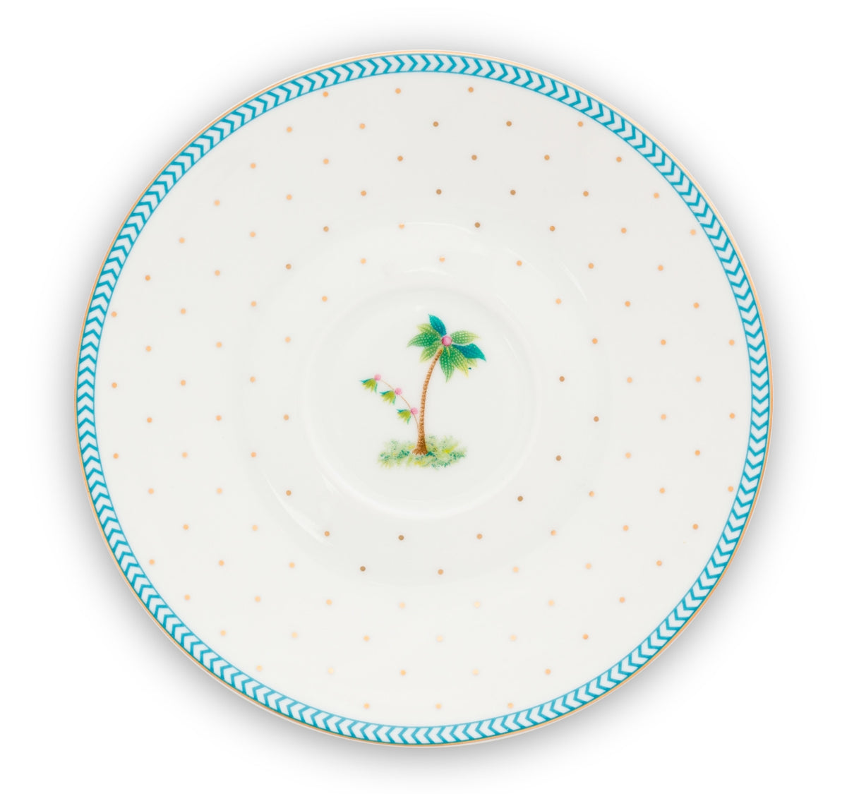 PIP STUDIO Jolie Dots Gold Espressotasse & Untertasse 0,12 l