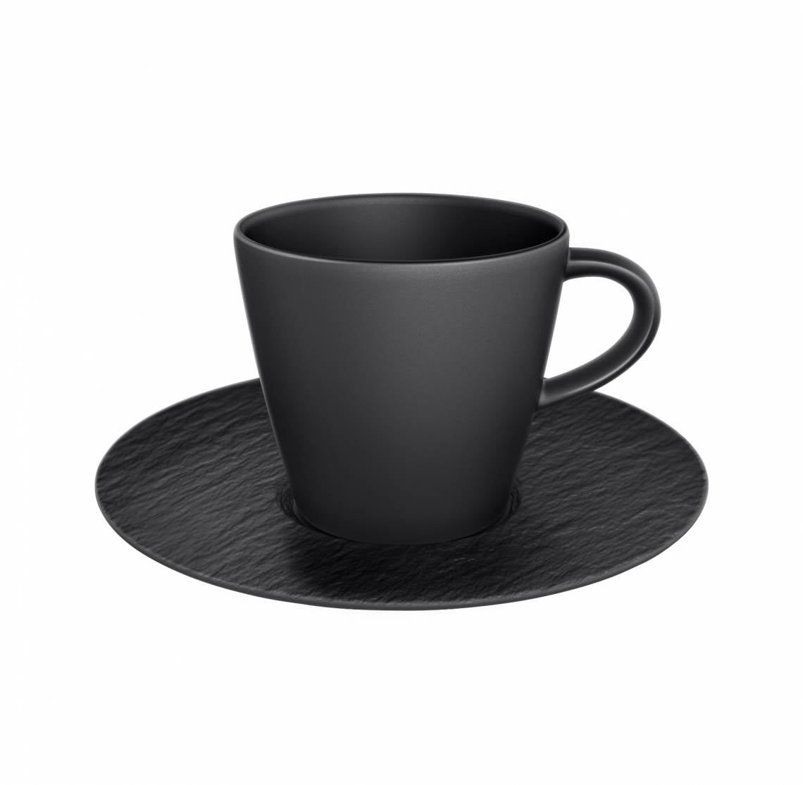 Villeroy & Boch Manufacture Rock Kaffeetasse mit Untertasse 2tlg.