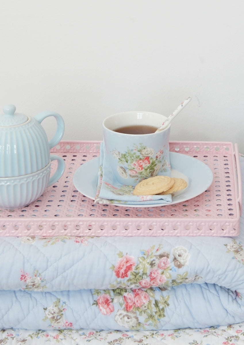 Greengate Nicola Stoffserviette pale blue 40 x 40 cm