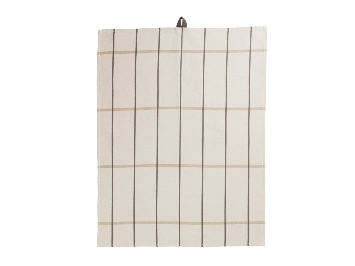 ASA Geschirrtuch ecru checked 50 x 70 cm