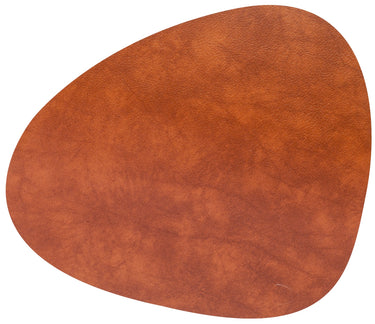 LIND DNA BULL Tischset Curve L cognac 37 x 44 cm