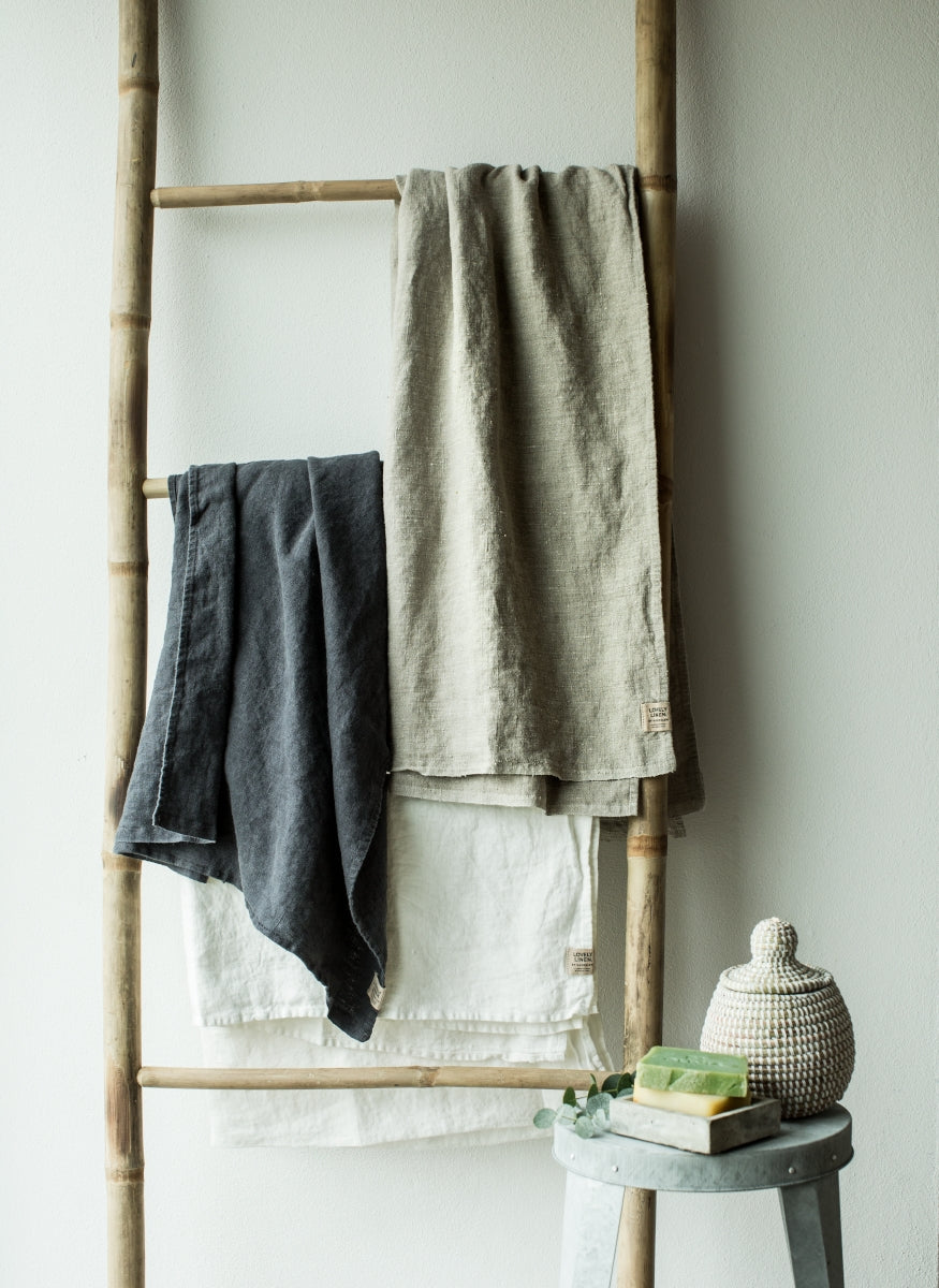 Lovely Linen Lovely Strandtuch darkgrey 145 x 200 cm (1 Stück)