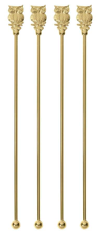 Paderno Bar Utensils Rührer Eule gold Set4 Freisteller 1