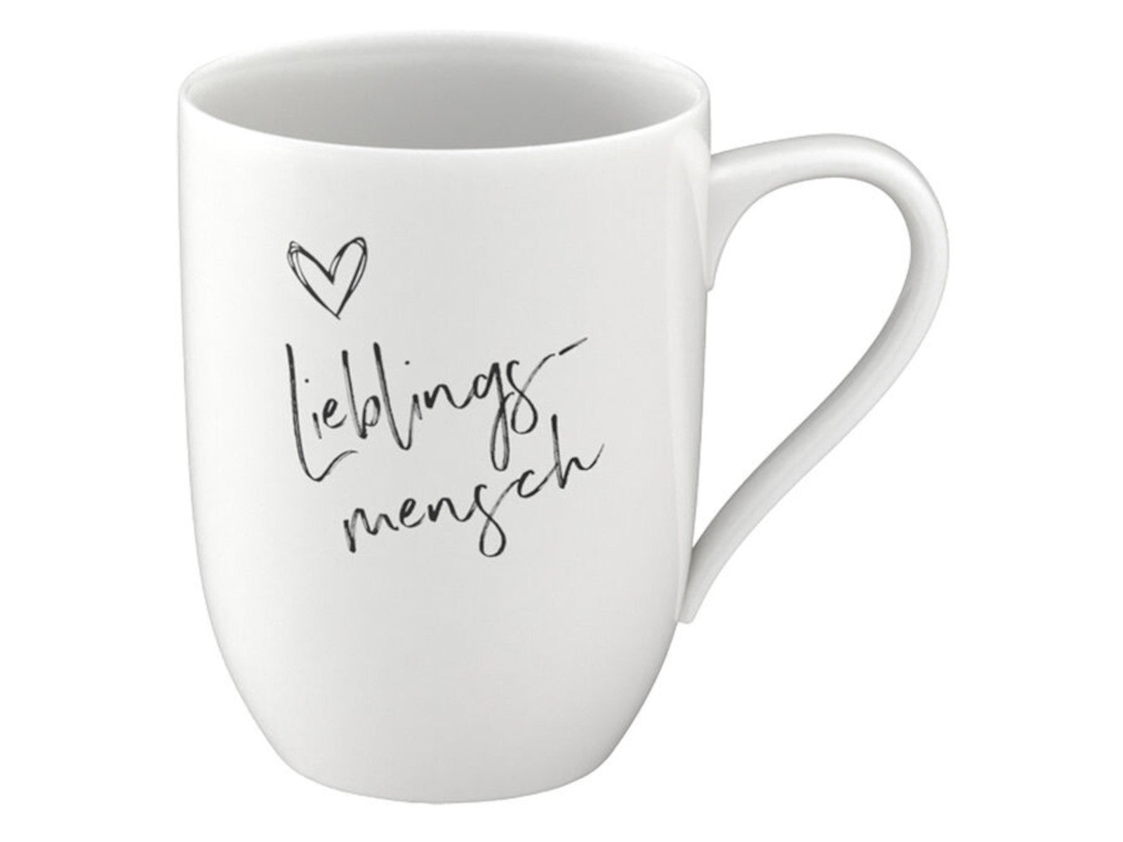 Villeroy & Boch Statement Becher m. Henkel Lieblingsmensch 0,34 l Freisteller