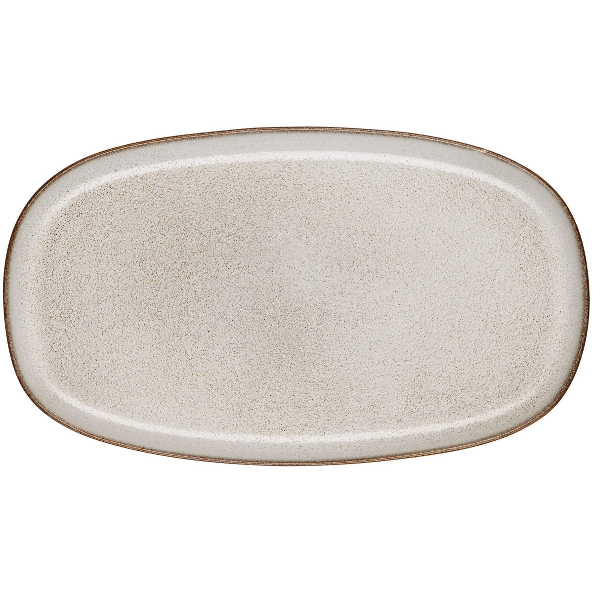 ASA SAISONS Platte oval sand 31 x 18 cm