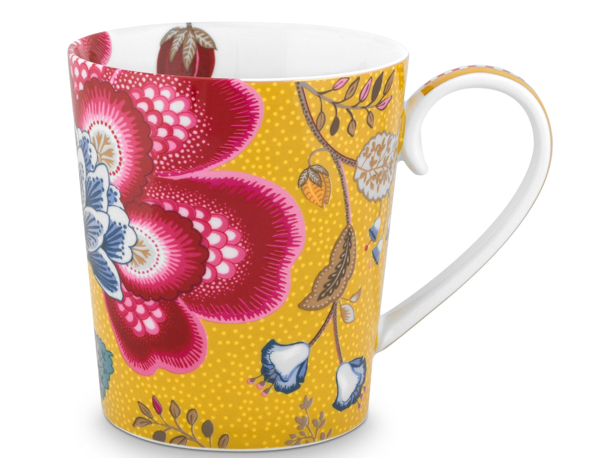 PIP STUDIO Blushing Birds Alphabet Becher yellow X 0,35 l