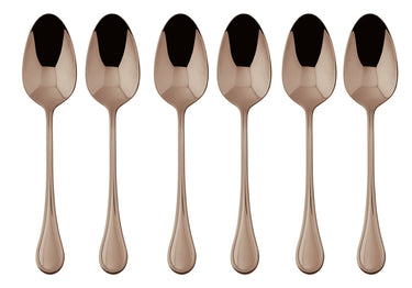 Sambonet Royal Edelstahl/PVD Kupfer Mokkalöffel Set 6