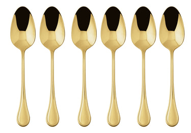Sambonet Royal Edelstahl/PVD Gold Mokkalöffel Set 6