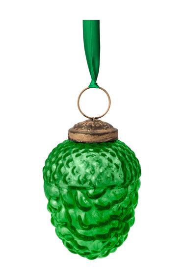 PIP STUDIO Ornament Glass Baumanhänger Pine Cone Green 7,5 cm