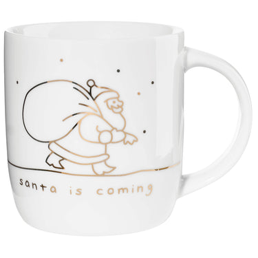 ASA XMAS Henkelbecher santa is coming 0,35 l Freisteller