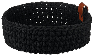 ASA Häkelkorb L schwarz 26 cm