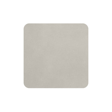 ASA Untersetzer soft leather limestone 10 x 10 cm Set4