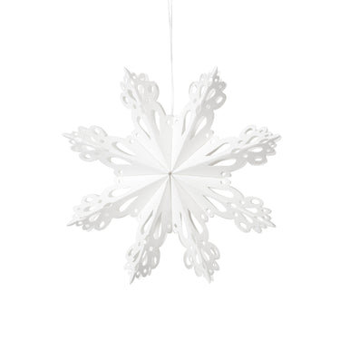 Broste Copenhagen SNOWFLAKE Papierhänger S white 15 cm
