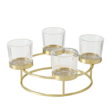 Boltze Circlo Windlicht Glas 26 x 12 cm