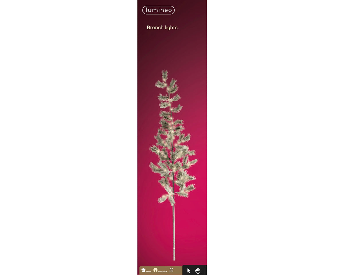 Lumineo LED Zweig grün 25 x 30 x 180 cm Lifestyle 1
