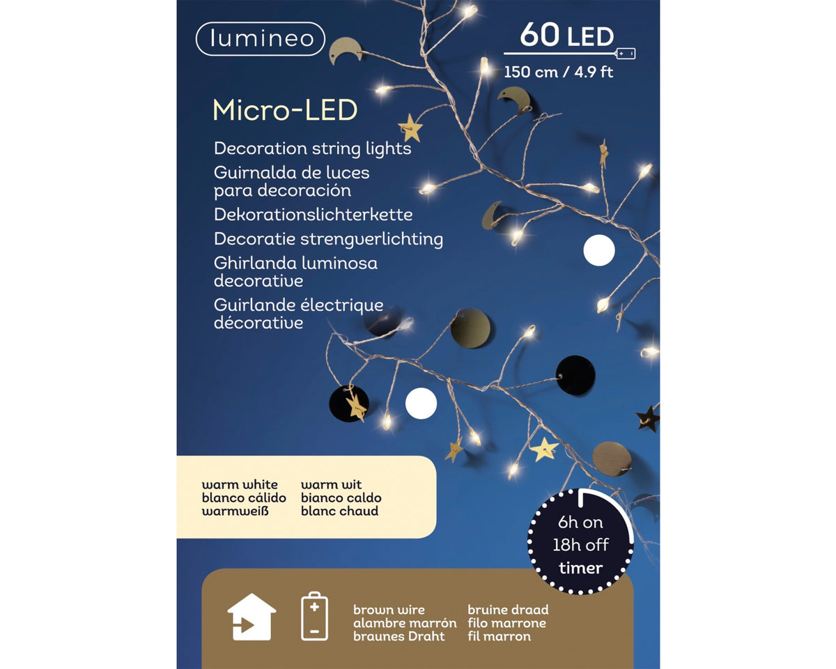 Lumineo Micro LED Clusterbeleuchtung 150 cm Lifestyle 1