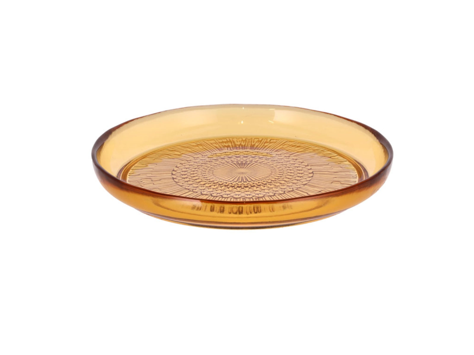 Bitz Kusintha Glasteller amber 18 cm