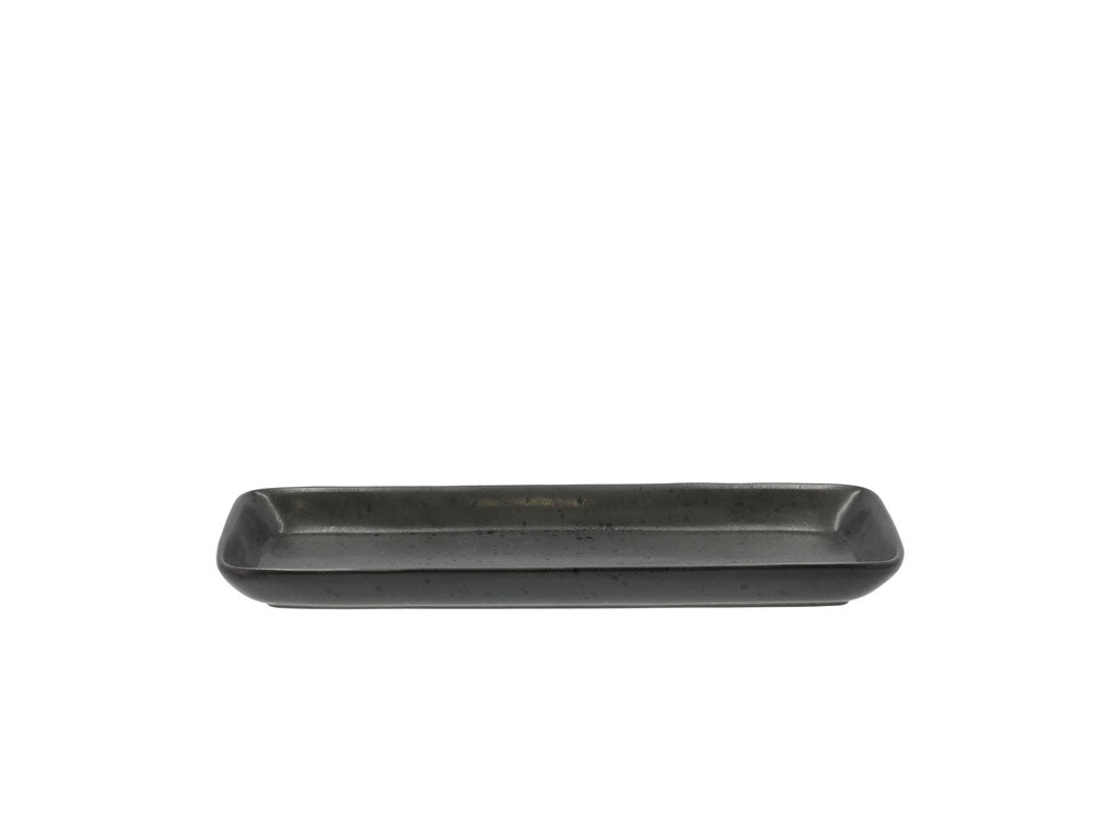 Bitz Servierplatte matt black 38 x 14 cm