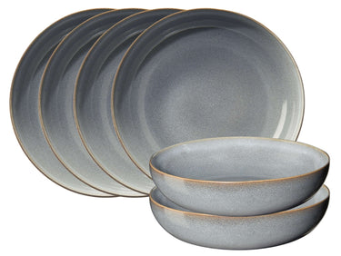 ASA SAISONS Pastateller denim 21 cm Set6
