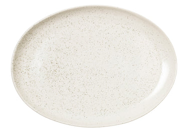 Broste Copenhagen NORDIC VANILLA Platte oval 35,5 cm