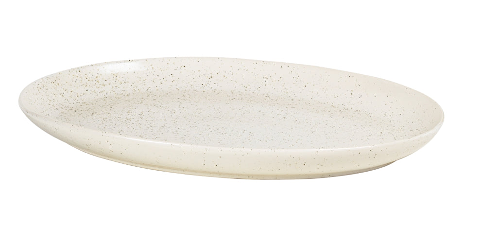 Broste Copenhagen NORDIC VANILLA Platte oval 35,5 cm
