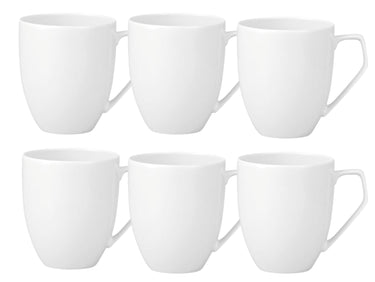 Rosenthal TAC Gropius Weiss Becher mit Henkel 0,36 l Set6 Freisteller