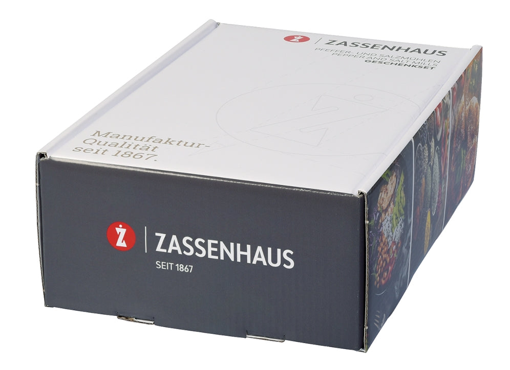 Zassenhaus Mühlenset Frankfurt Olivenholz 18 cm