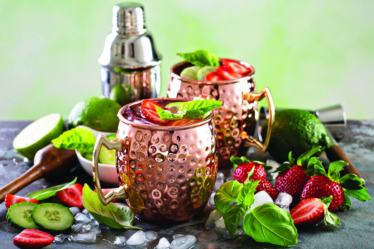 Sambonet Bar Utensils Moscow Mule Becher schwarz 500ml