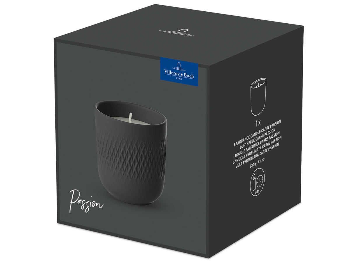 Villeroy & Boch Manufacture Collier noir Duftkerze Carre Passion