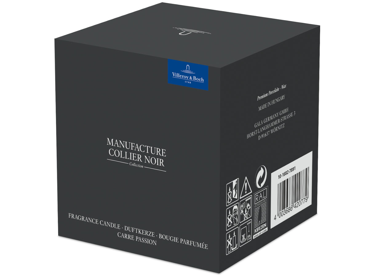 Villeroy & Boch Manufacture Collier noir Duftkerze Carre Passion