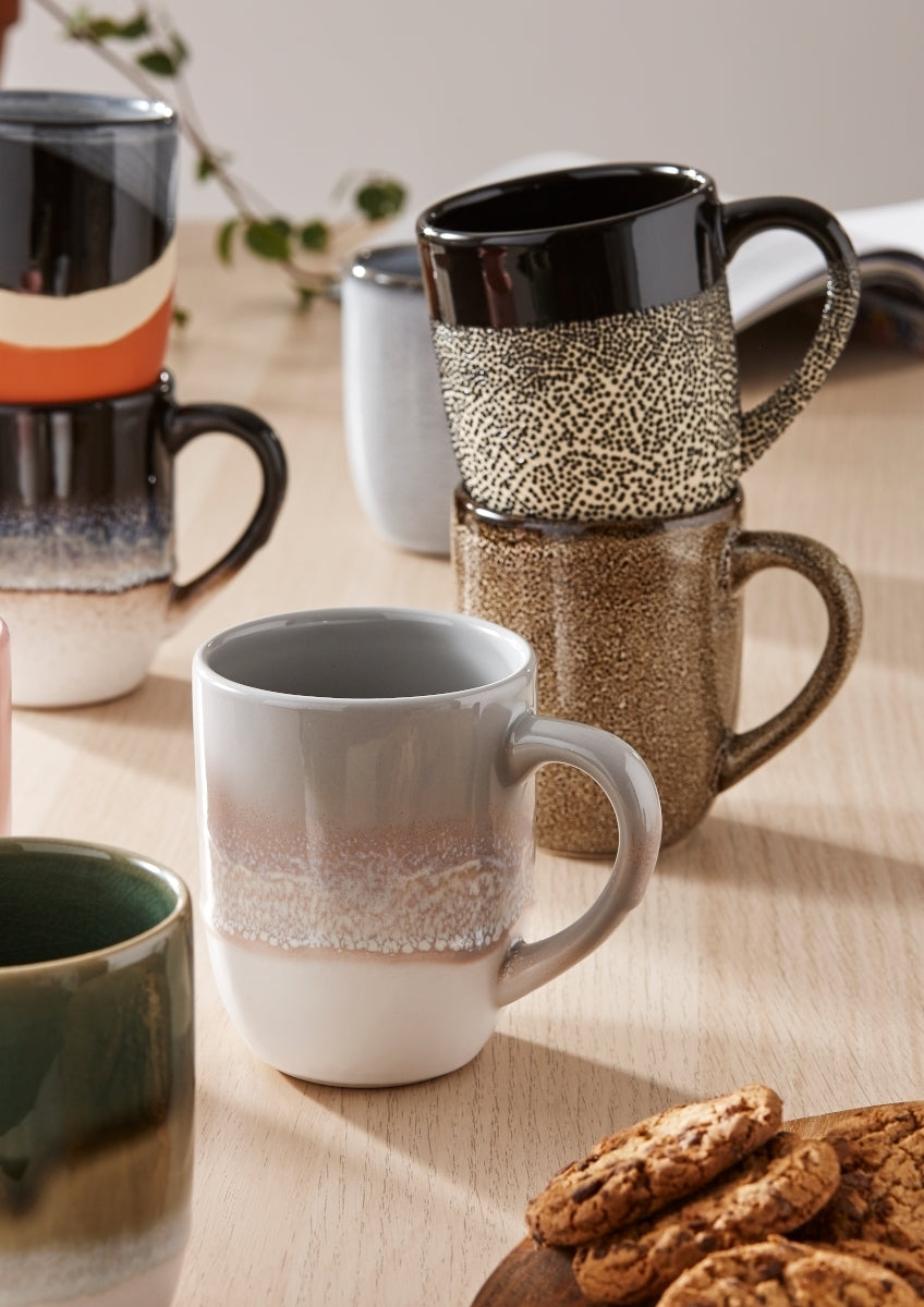 ladelle CAFE Becher mit Henkel schattiert grau 0,3 l