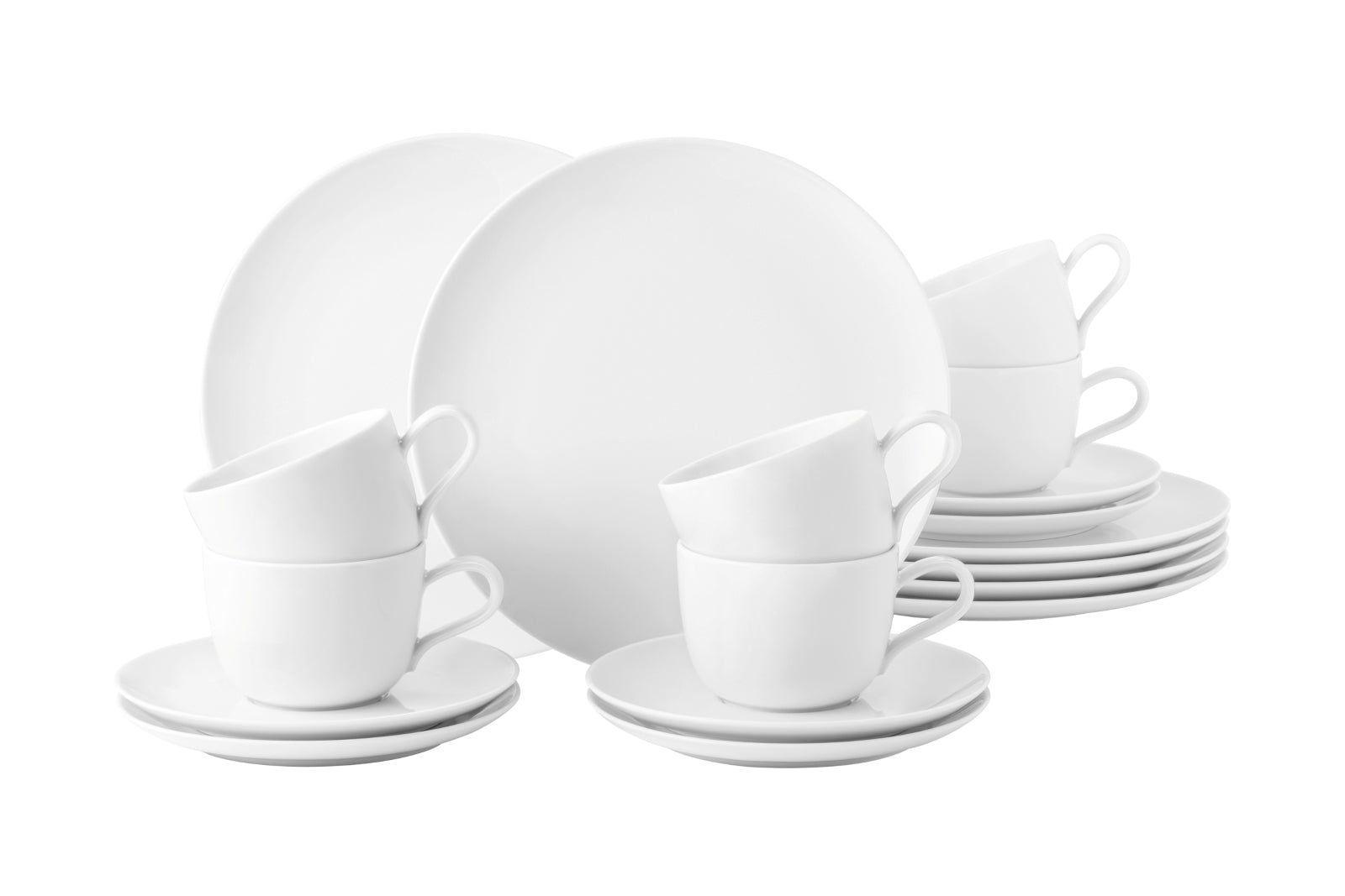 Seltmann Weiden Liberty weiss uni Kaffeeservice 18-teilig