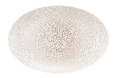 Seltmann Weiden Liberty Krakelee Servierplatte oval 31,5 x 21 cm