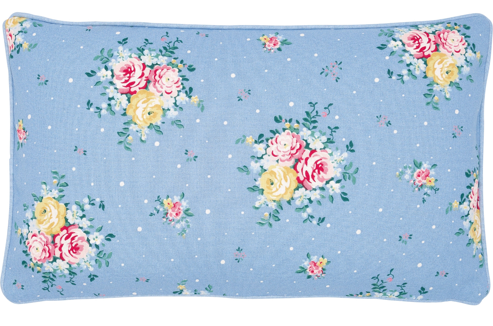 Greengate Laura Kissenhülle dusty blue 30 x 50 cm