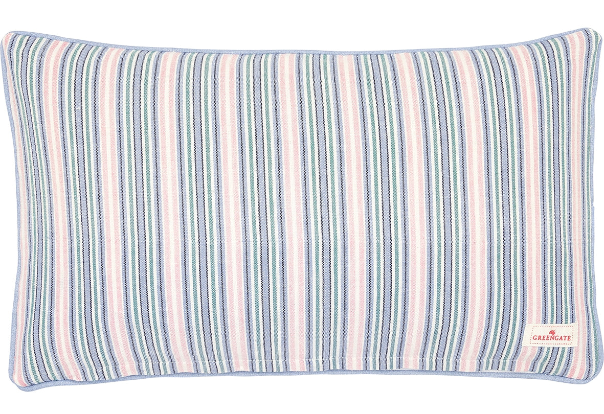 Greengate Laura Kissenhülle dusty blue 30 x 50 cm