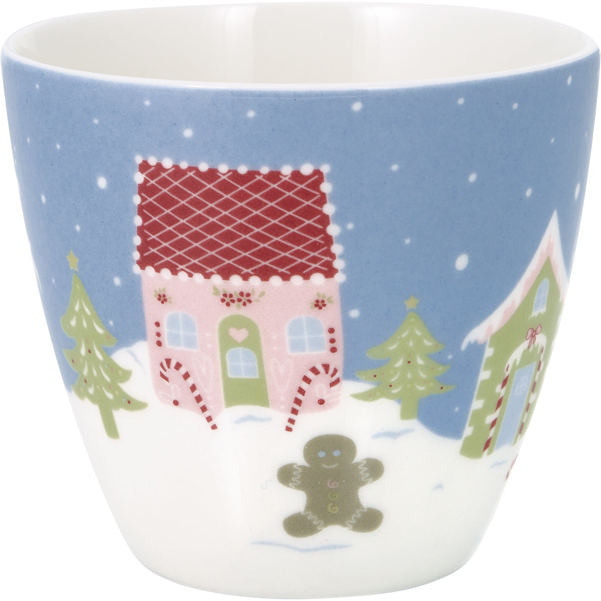 Greengate Laura homes Latte Cup dusty blue 0,35 l
