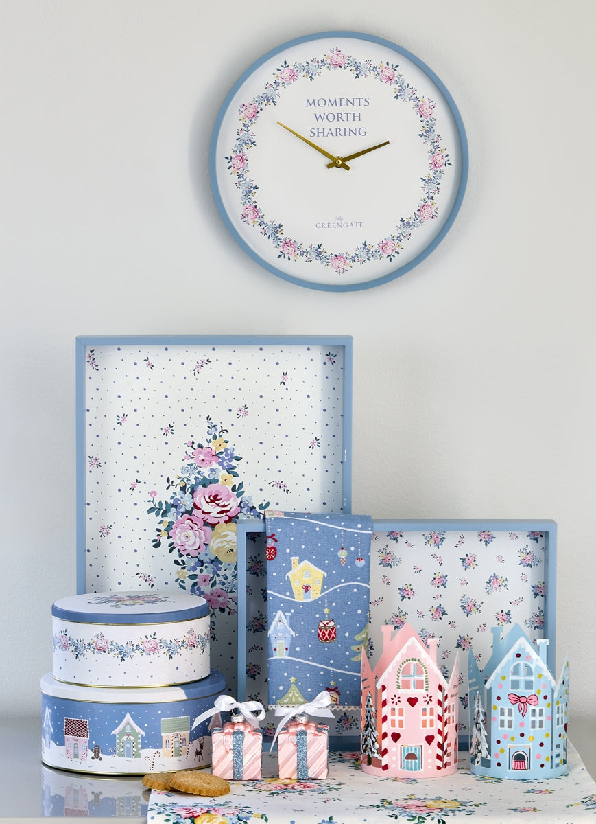 Greengate Augusta Stoffserviette mit Spitze white 40 x 40 cm