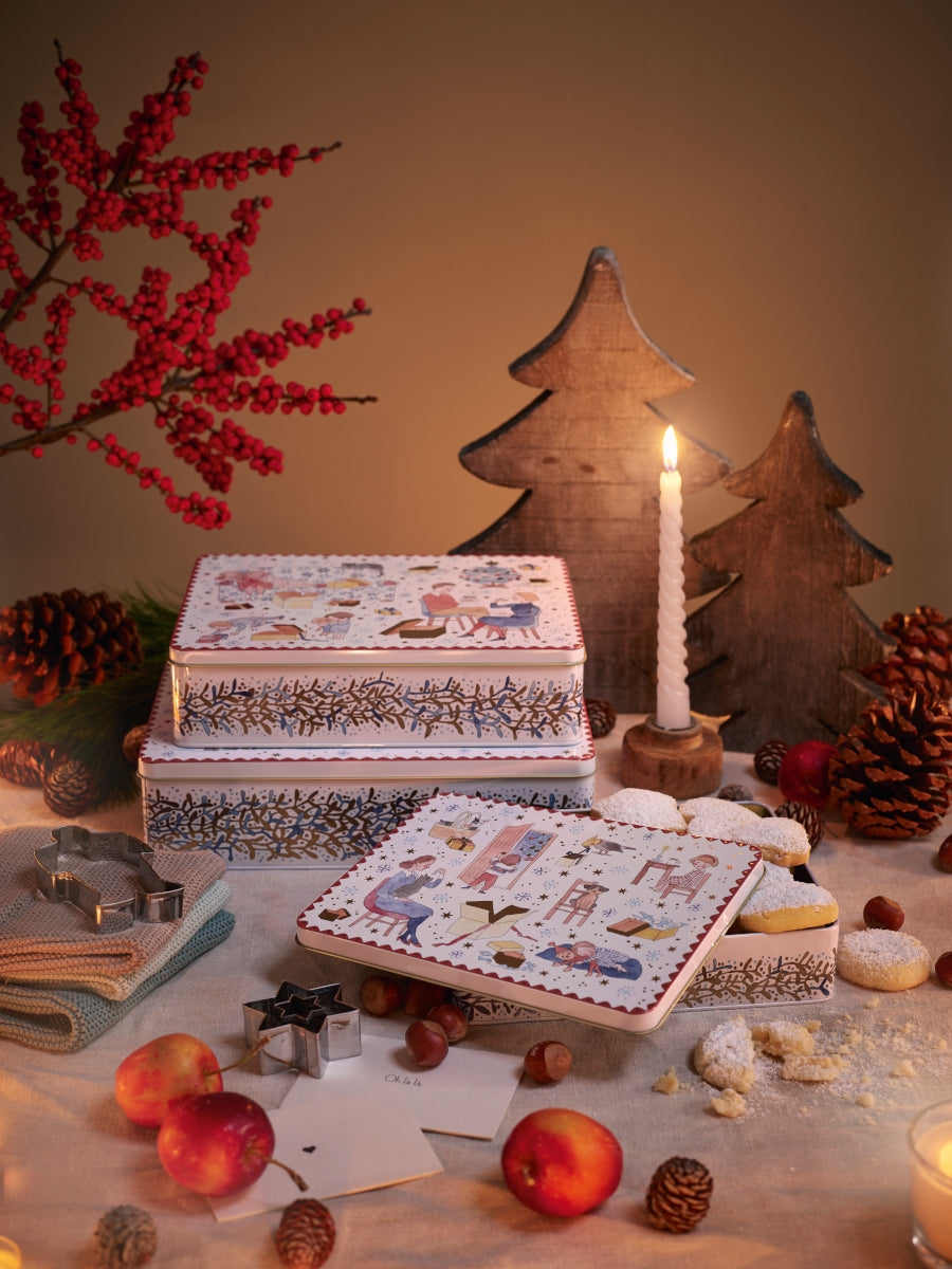 Hutschenreuther Sammelserie 22 Set 3 Plätzchendosen Weihnachtsa.