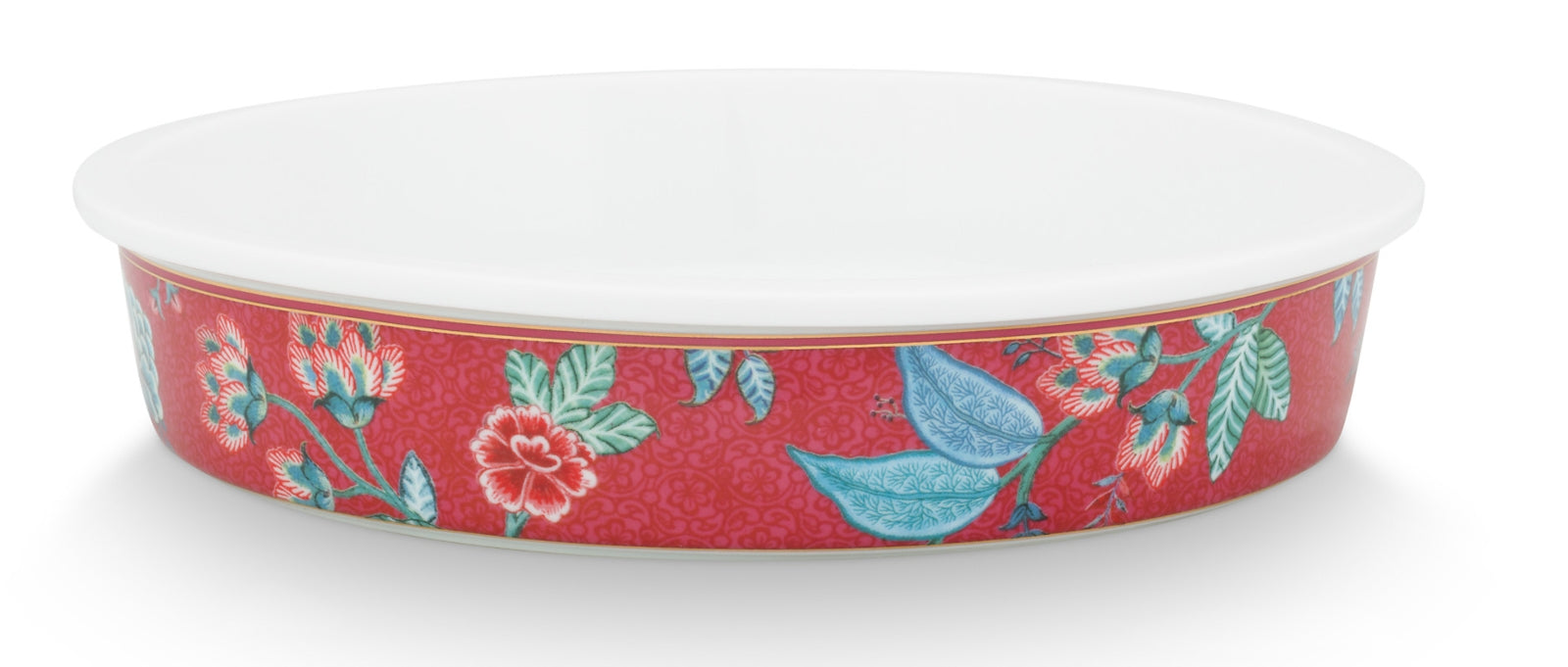 PIP STUDIO Flower Festival Backform rund dark pink 25,5 cm