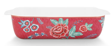 PIP STUDIO Flower Festival Backform dark pink 27,5 x 18,5 cm