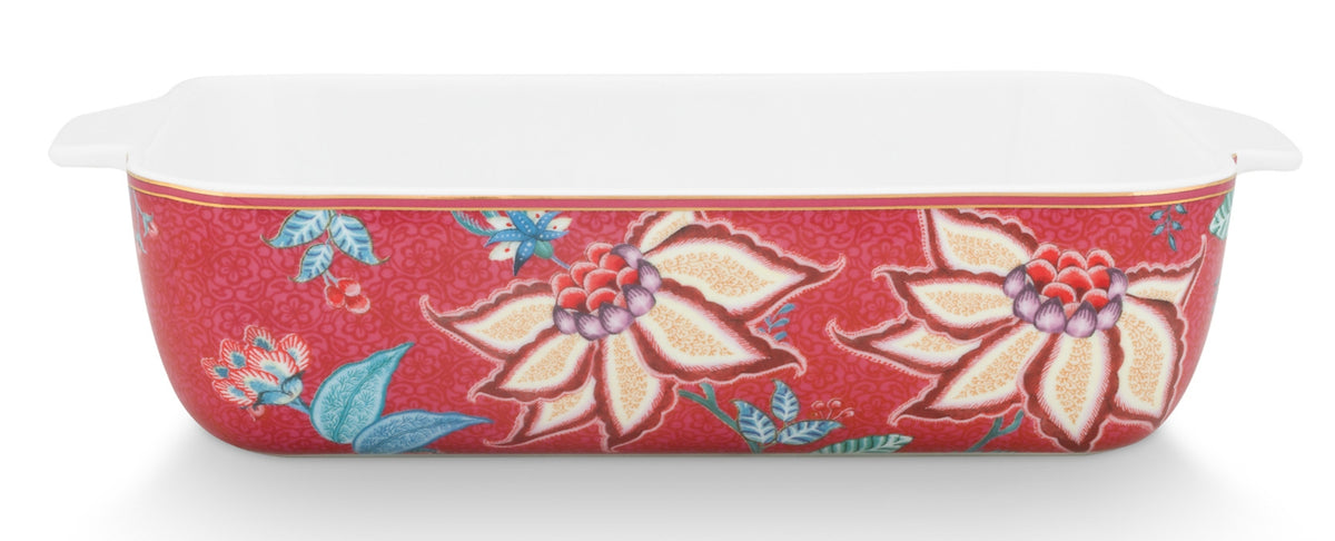 PIP STUDIO Flower Festival Backform dark pink 27,5 x 18,5 cm