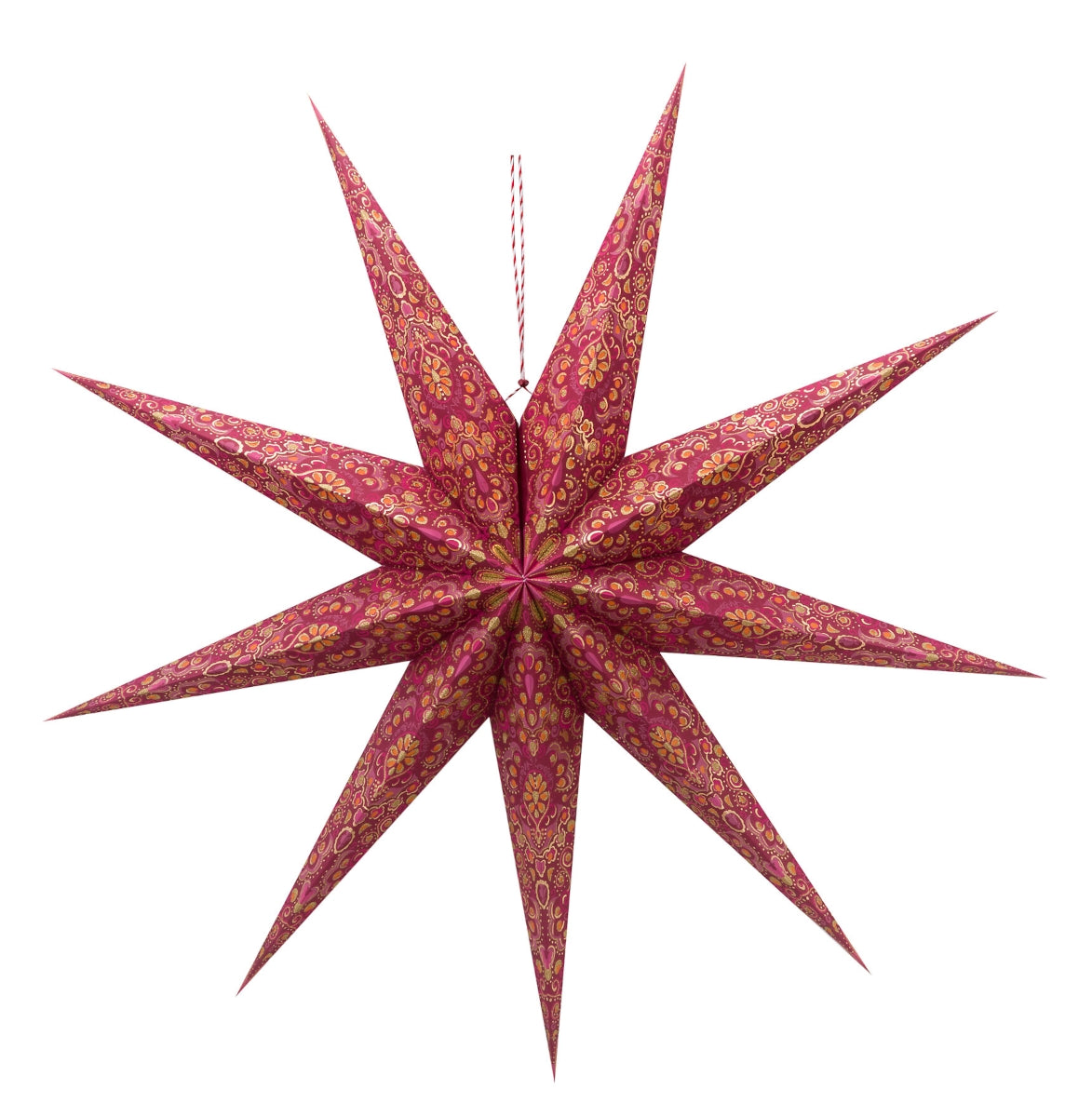 PIP STUDIO Christmas Star Paper overall print red 110 cm
