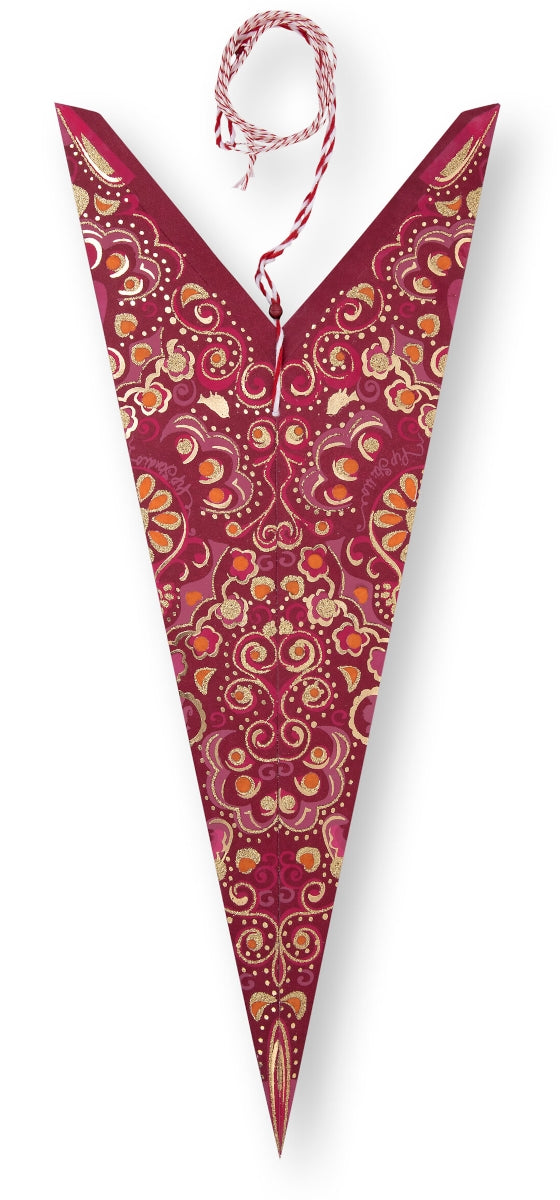 PIP STUDIO Christmas Star Paper overall print red 110 cm