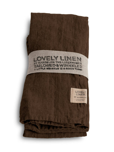Lovely Linen Lovely Serviette Leinen chocolate 45 x 45 cm 1Stk.